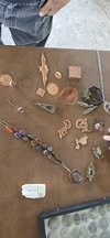 Copper wire artwork made at a craft day